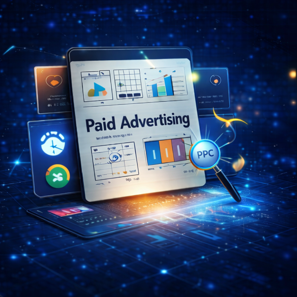 Paid advertising and Google Ads campaign management service by A2Z Lebanese Marketing digital marketing agency in Lebanon.